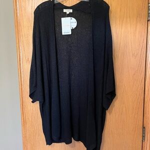 Eesome Elegant Black Dolman Cardigan
